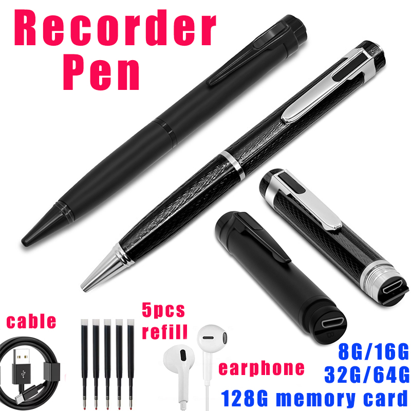 Voice Recorder Pen - Perekam Suara Pena Aktif Digital 8G-128G