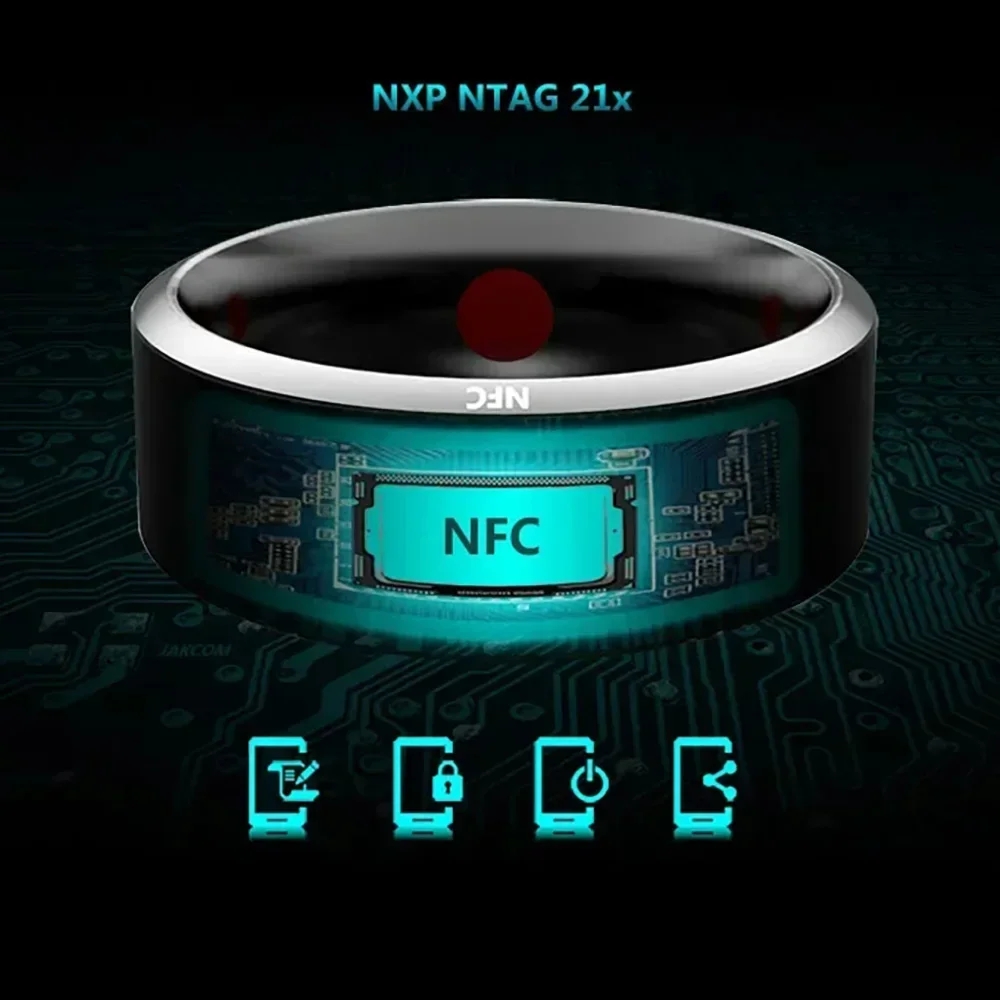 Nfc Tag Programmable - Cincin pintar kontrol NFC Fashion cincin