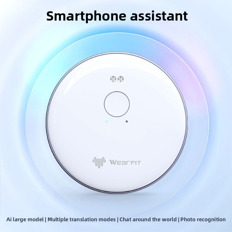 Portable Translator Device - Penerjemah AI dengan Klip Magnetik Pintar,