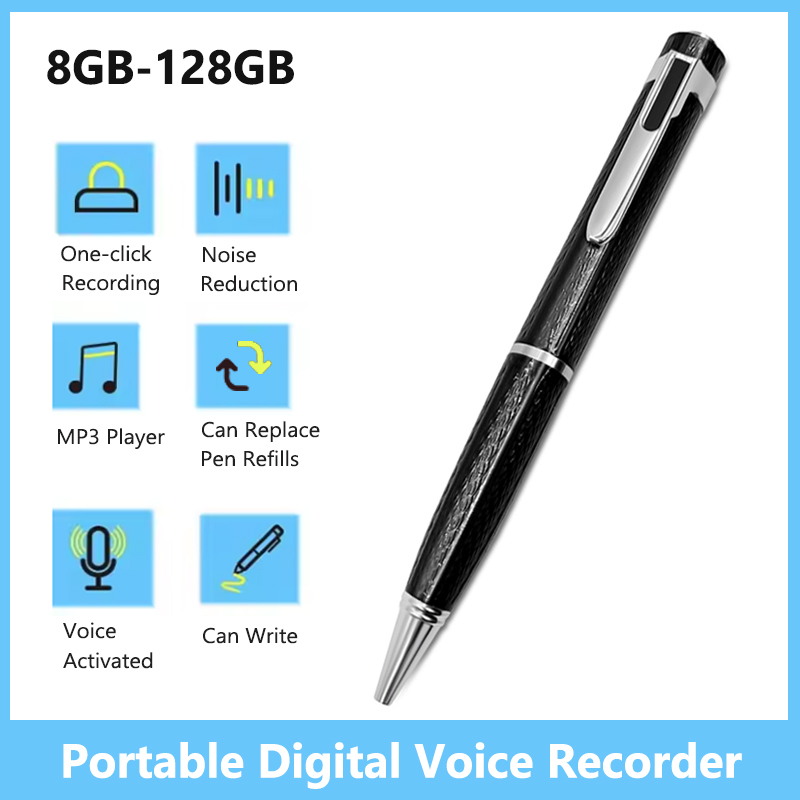 Voice Recorder Pen - Perekam Suara Digital 8GB-128GB Perekam Audio