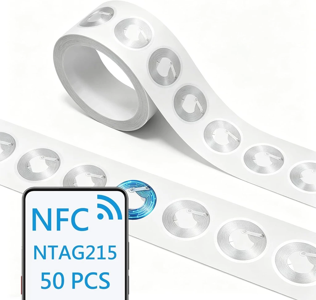Nfc Tag Programmable - Stiker Tag NFC NTAG215 13.56MHz ISO14443A