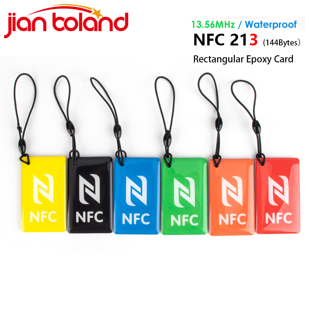 Nfc Tag Programmable - 6 buah persegi panjang 13.56MHz ISO14443A