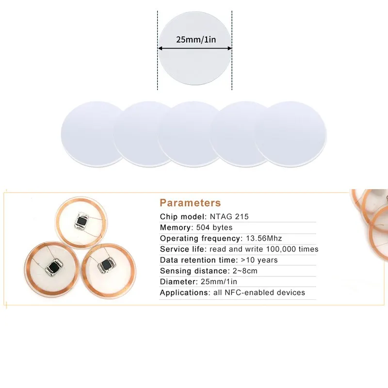 20 buah 50 buah 13.56MHz Ntag2 - Nfc Tag Programmable ulasan dan harga