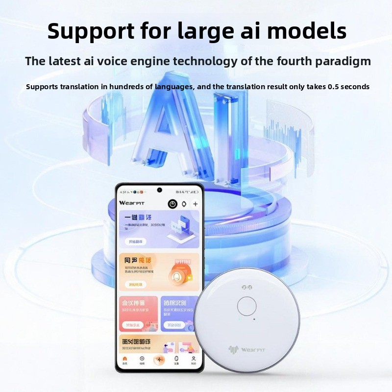 Penerjemah AI dengan Klip Magn - Portable Translator Device ulasan dan harga