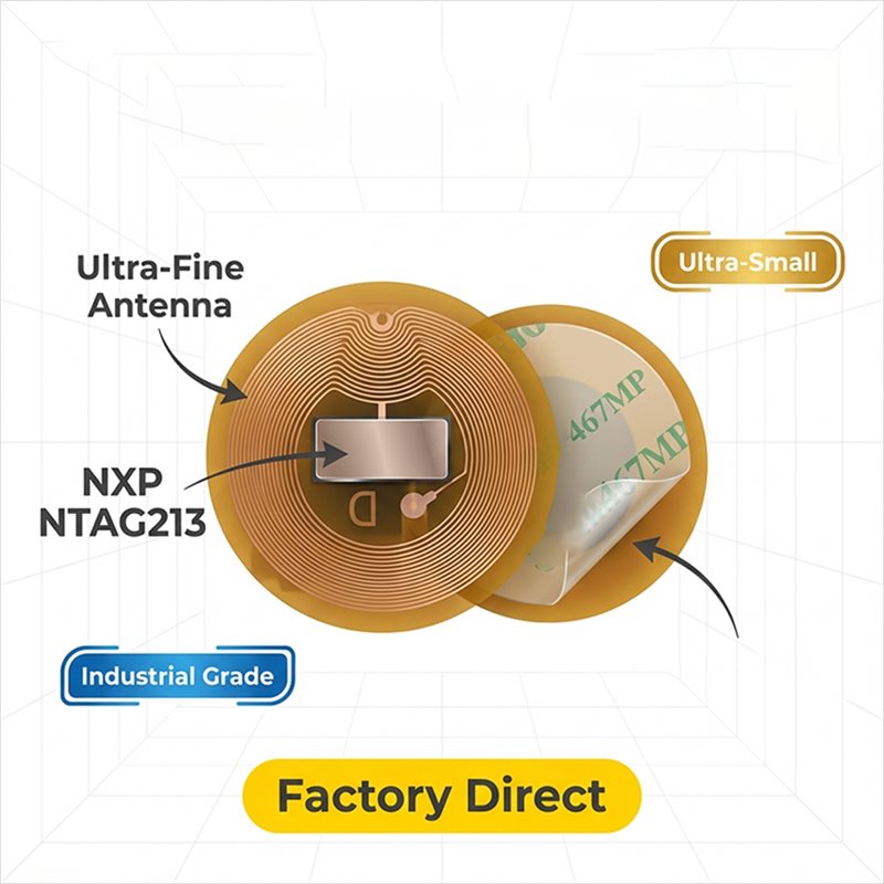 Tag NFC BAAE Diameter 6Mm NXP  - Nfc Tag Programmable ulasan dan harga