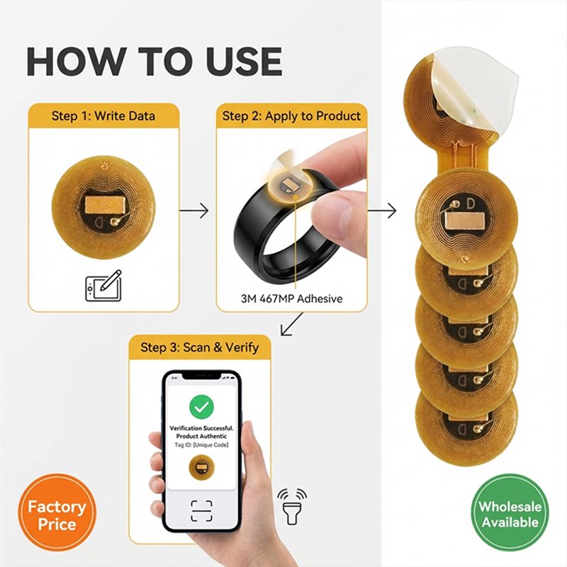 Tag NFC BAAE Diameter 6Mm NXP  - Nfc Tag Programmable ulasan dan harga
